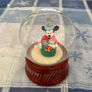 Vintage Disney Sorcerer Mickey Mouse Fantasia Christmas Waterglobe